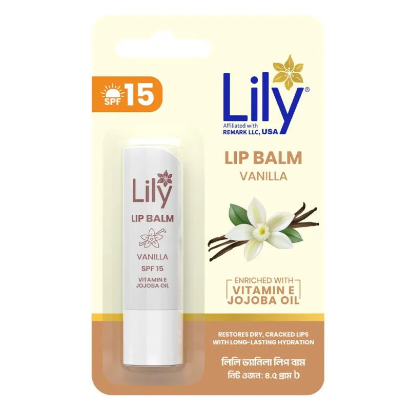 Lily Vanilla Lip Balm With SPF15 (4.5gm)