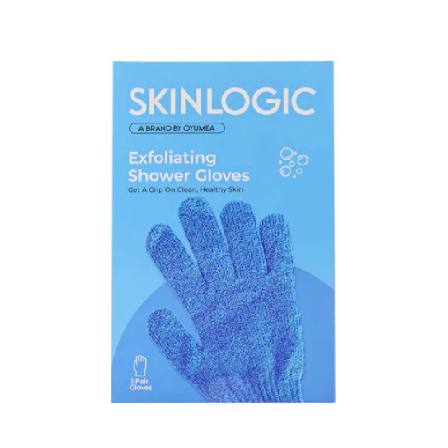 Skinlogic Exfoliating Shower Gloves (Blue)