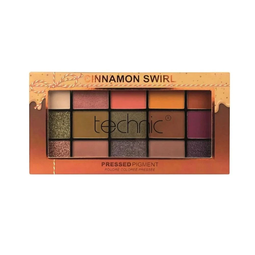 Technic Pressed Pigment Eyeshadow Palette – Cinnamon Swirl (30g)
