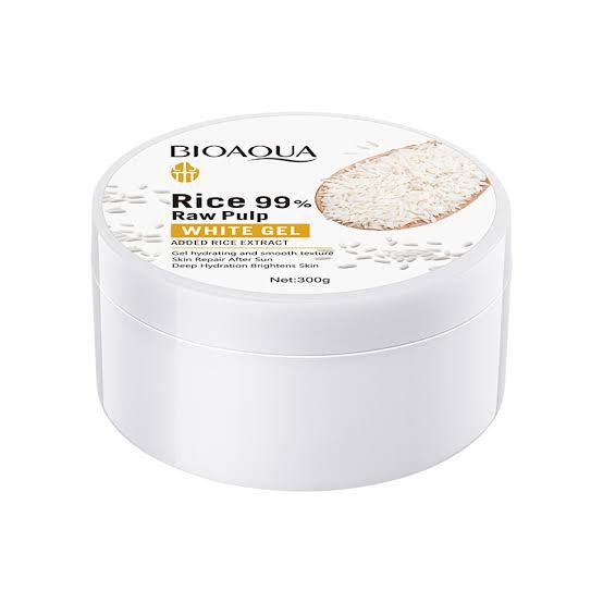 BIOAQUA Rice 99% Raw Pulp Hydrating & Smooth Rice Extract White Facial Gel- 300g