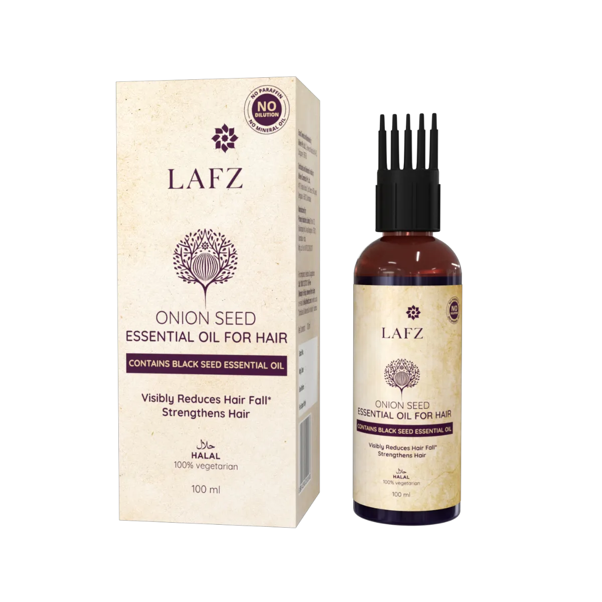Lafz Essential Onion And Black Seed Hair Oil (100ml)