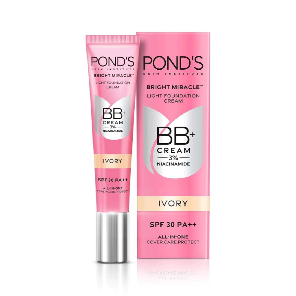 Ponds BB+ Cream Instant Spot Coverage + Light Make-up Glow Ivory 18gm