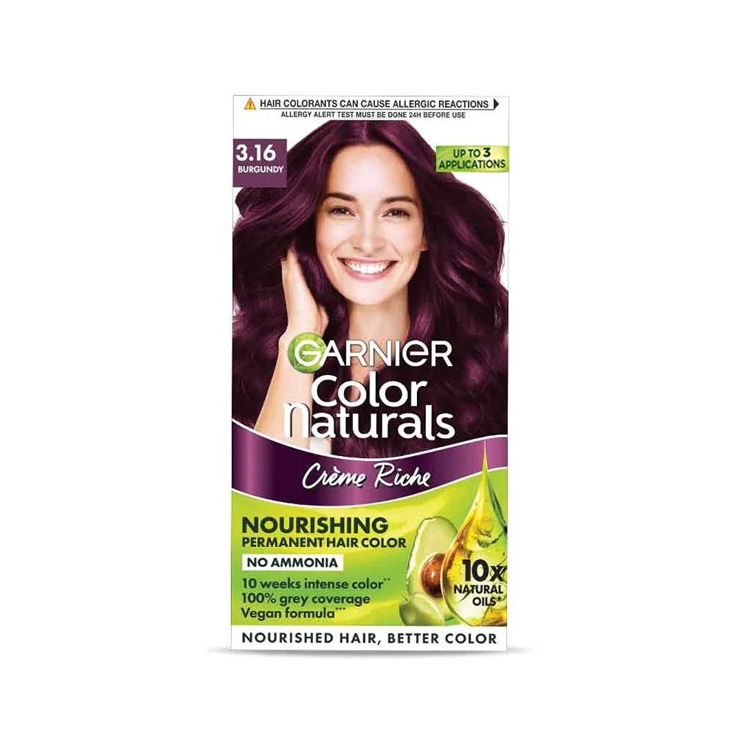 Garnier Color Naturals Shade 3.16 Burgundy 70ml+60g