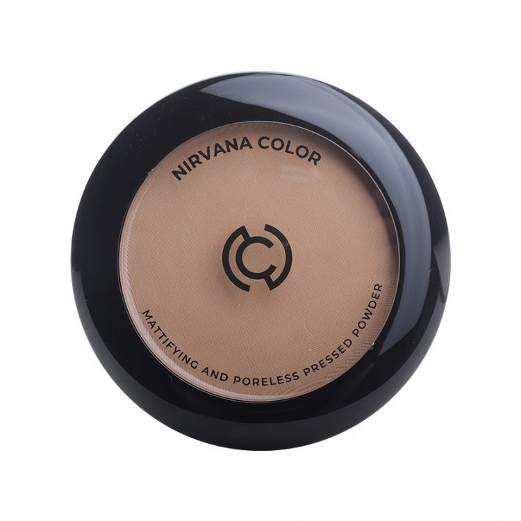 Nirvana Color Mattifying and Poreless Pressed Powder (Light Golden) (15gm)