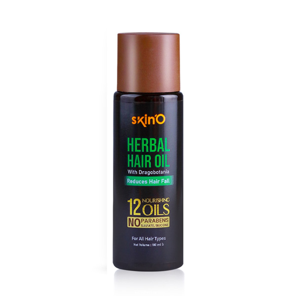 skinO Herbal Hair Oil With Dragobotania Reduces Hair fall 100ml