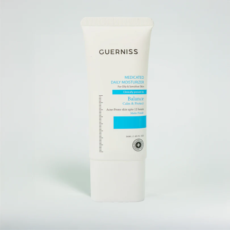 Guerniss Medicated Moisturizer for Oily, Acne Prone & Sensitive Skin 56ml