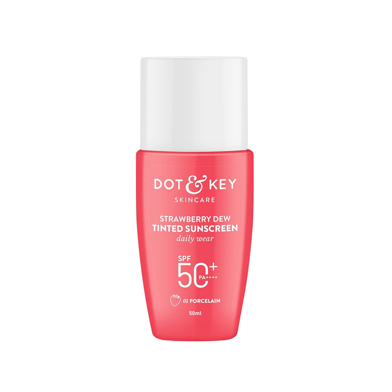 Dot and Key Strawberry Dew Tinted Sunscreen SPF 50+ PA++++ (01 Porcelain) 50ml