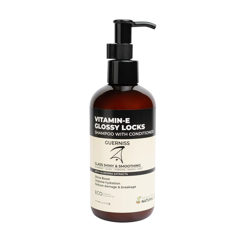Guernisss র Vitamin E glossy locks Shampoo with Conditioner 250 ml