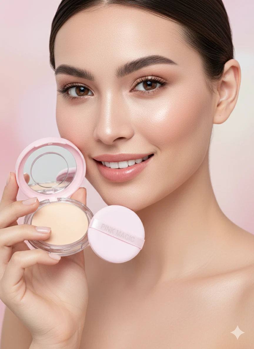 PINK MAGIC Setting Powder Compact 01 Fairy | Long-Lasting Magic Coverage