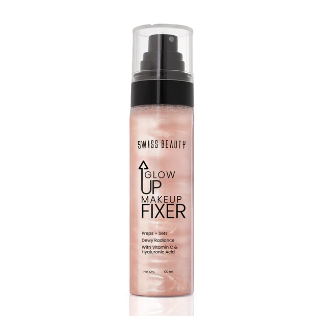 Swiss Beauty Glow Up Makeup Fixer Preps + Sets Dewy Radiance 100 ml
