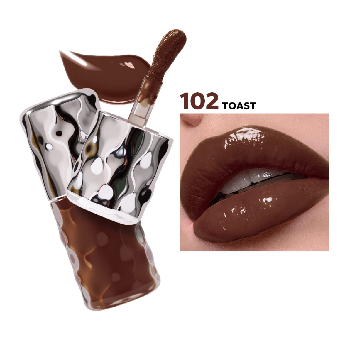 Beauty Glazed Volume Plumping Lip Gloss - 102 Toast (6g)