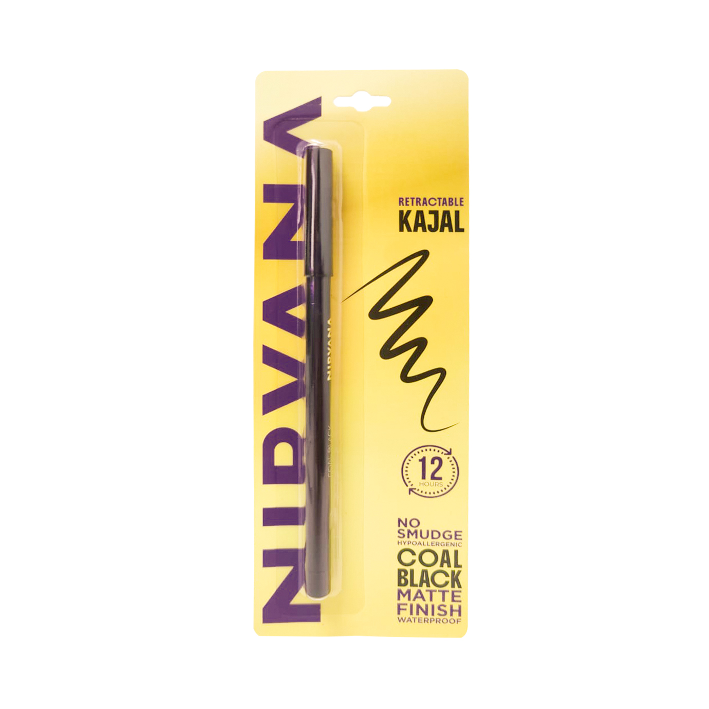 Nirvana Color No Smudge Retractable Eyeliner – Coal Black (3.5gm)