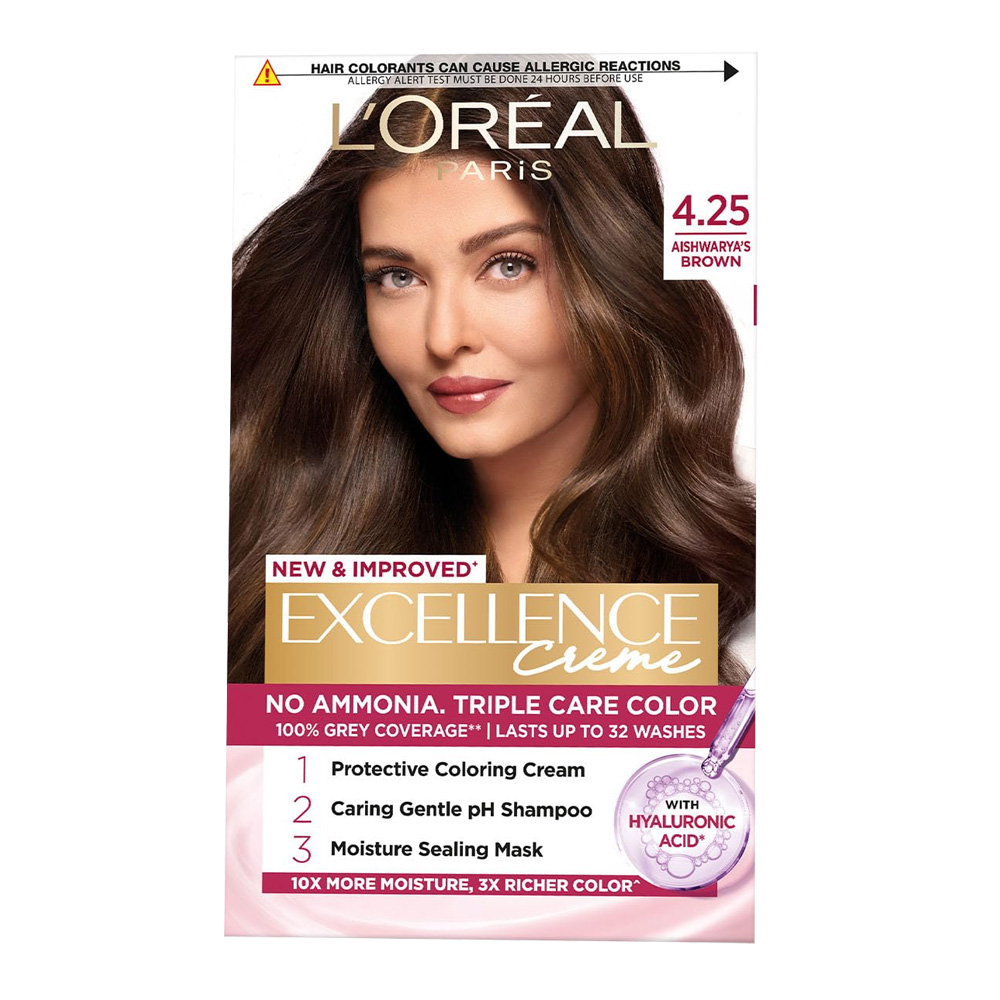 L’Oreal Excellence Creme Triple Care Colour Aishwarya's Brown 4.25