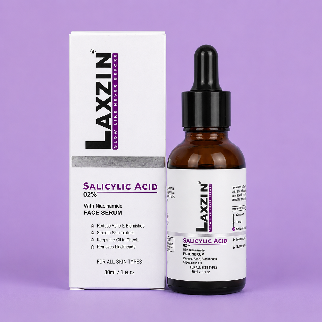 Laxzin Salicylic Acid 02% +Niacinamide Face Serum 30ml