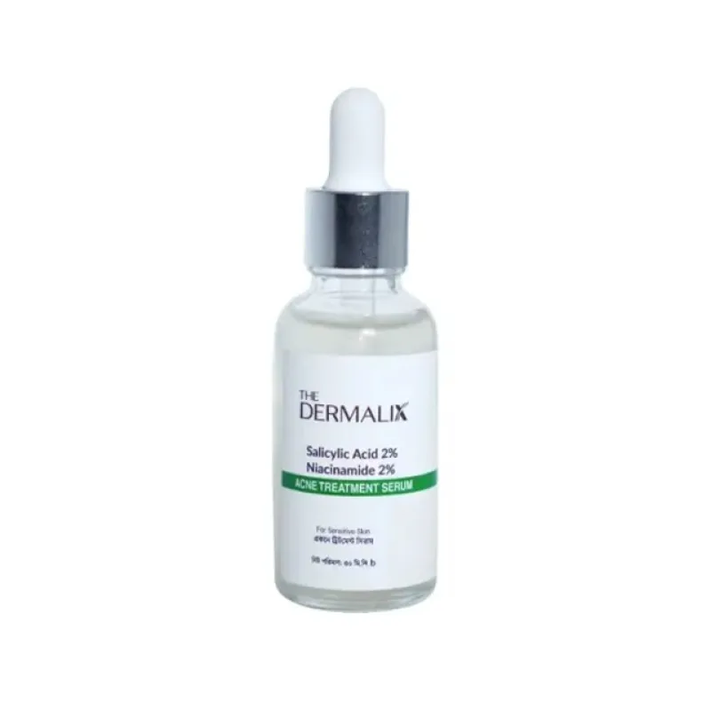 The Dermalix Salicylic Acid 2% + Niacinamide 2% Acne Treatment Serum 30ml