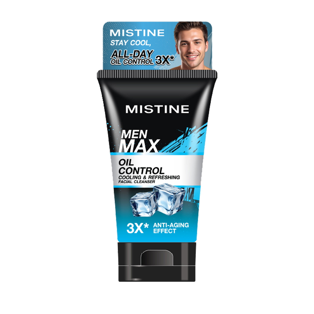 Mistine Men Max Oil Control Cooling & Refreshing Facial Cleanser 100g