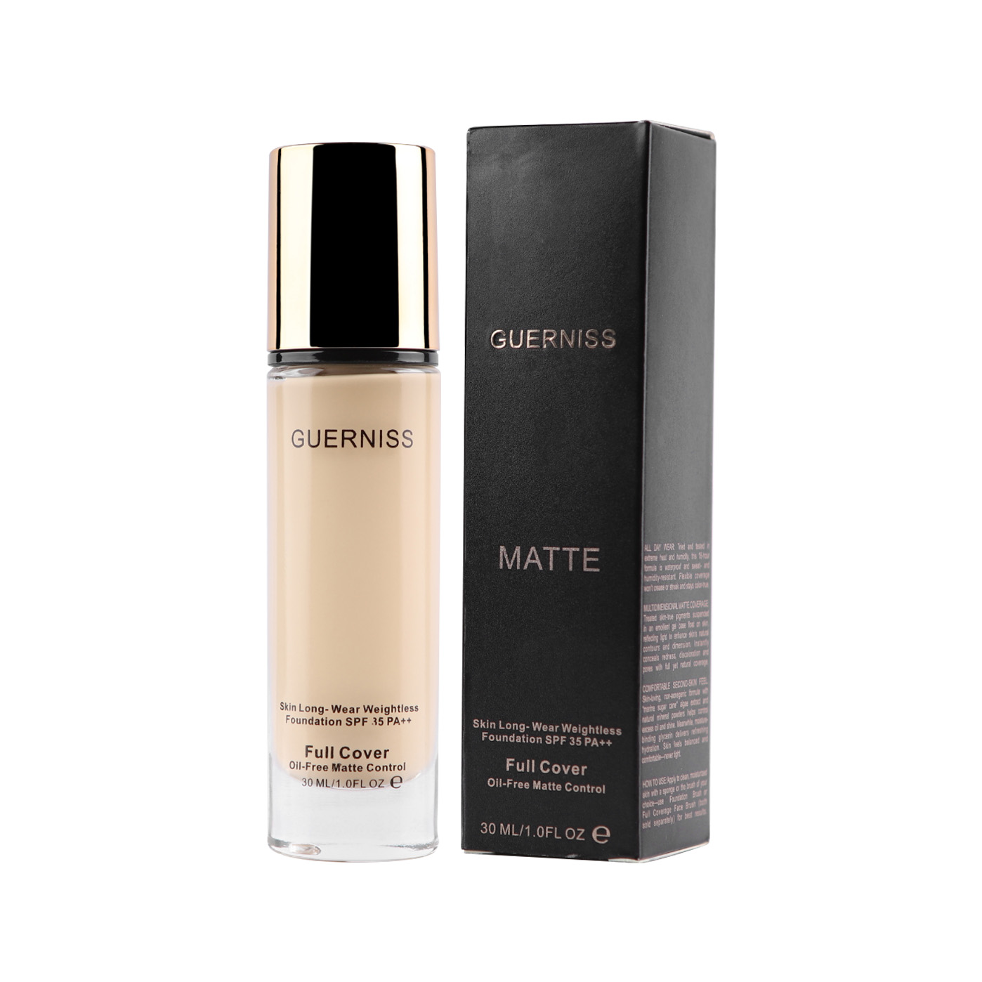 Guerniss Cover Matte Foundation Tan 7.0 (30ml)