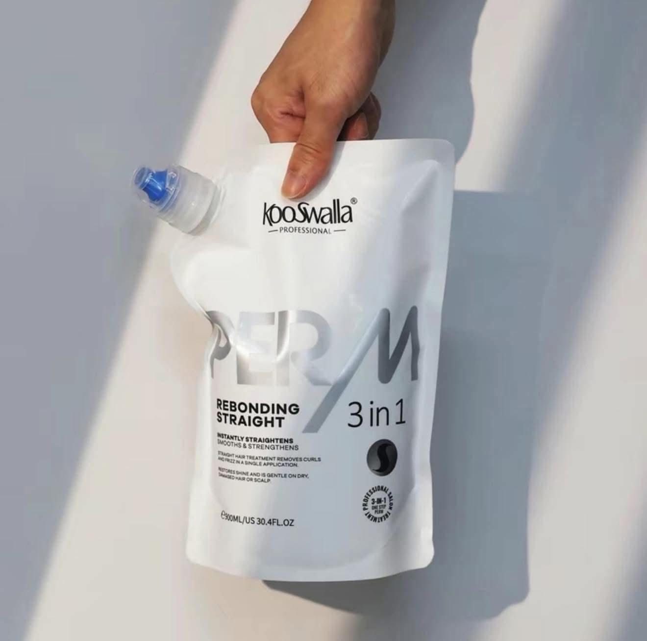Kooswalla 3 in 1 Rebonding Straight Perm 900ml