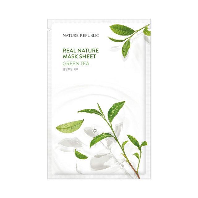 NATURE REPUBLIC REAL NATURE GREEN TEA MASK SHEET